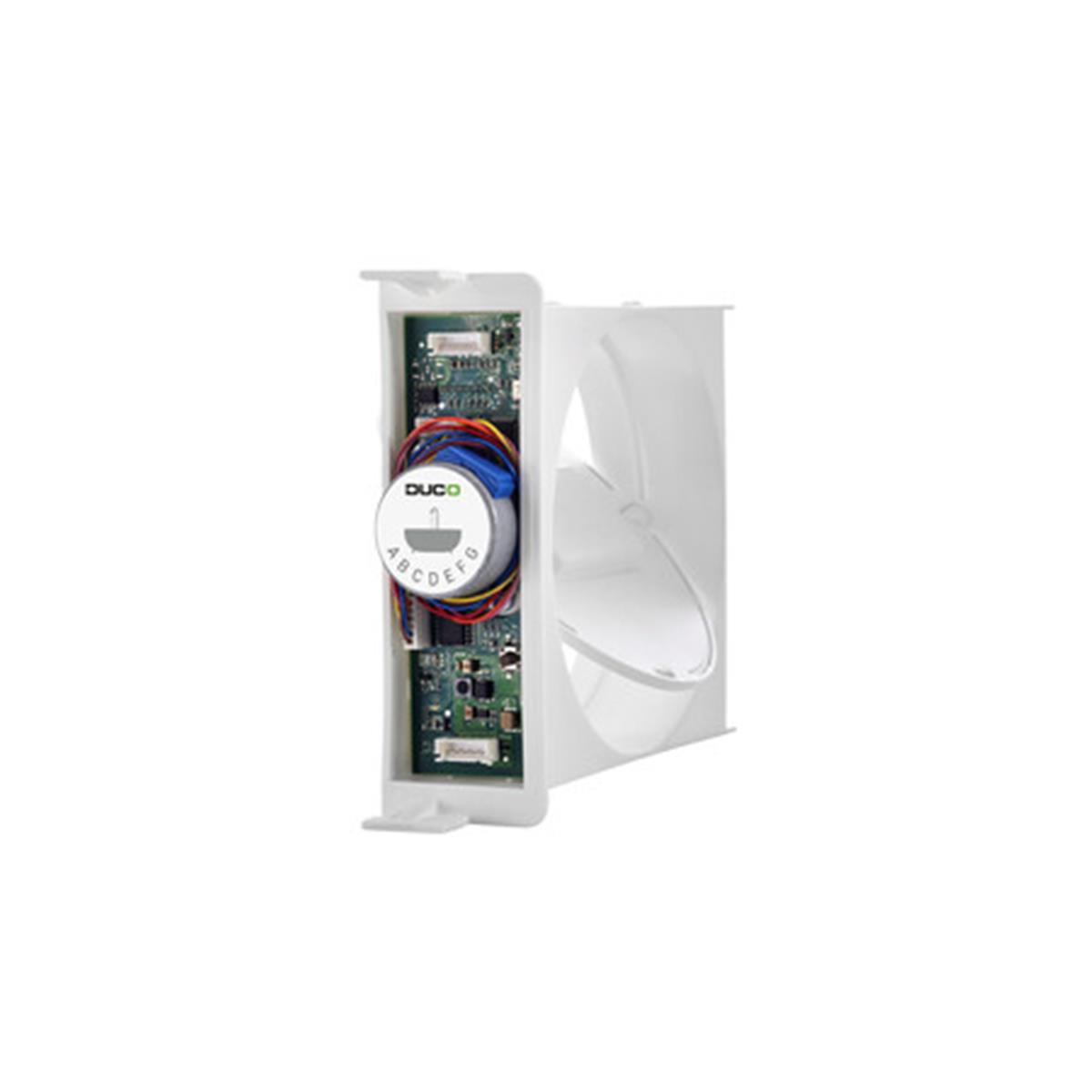 DUCO Klep 4162 RH -50M³/U  (12/22)  ingebouwde vochtsensor, voorgeprogrammeerd op 50 m³/h, geschikt voor de badkamer en wasplaats.